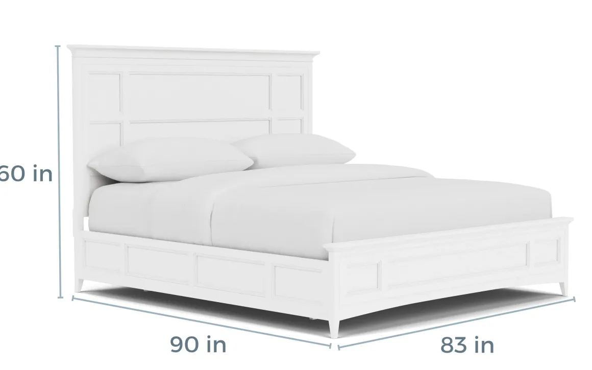 Bay Creek Panel Bed In Light Gray, Queen
