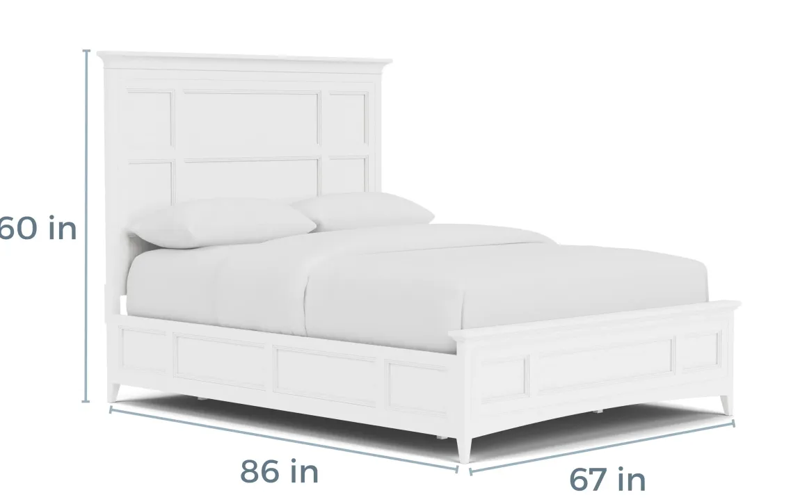 Bay Creek Panel Bed In Light Gray, Queen