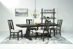 Bay Creek Side Chair In Light Gray, V-Back