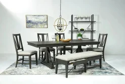 Bay Creek Side Chair In Light Gray, V-Back