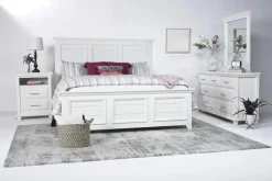 Bella Bookshelf Nightstand In White