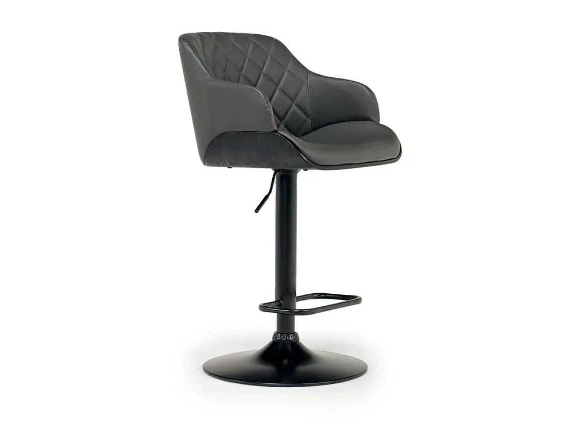 Bentley Adjustable Height Round Pub Table In Black & 2 Eagle Barstools, Swivel