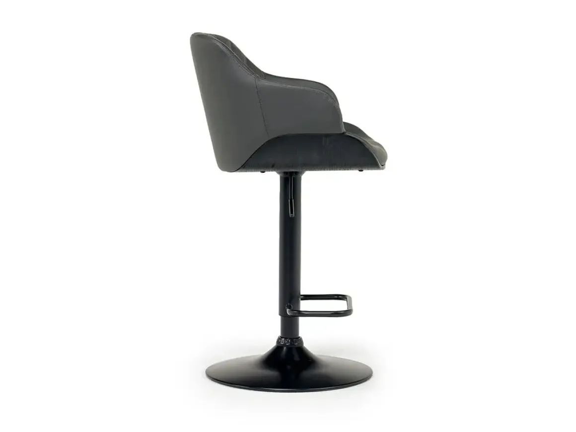 Bentley Adjustable Height Round Pub Table In Black & 2 Eagle Barstools, Swivel