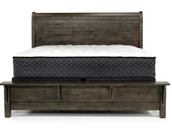 Blue Ridge Panel Bed, Dresser, Mirror & Nightstand In Rustic Gray, Queen