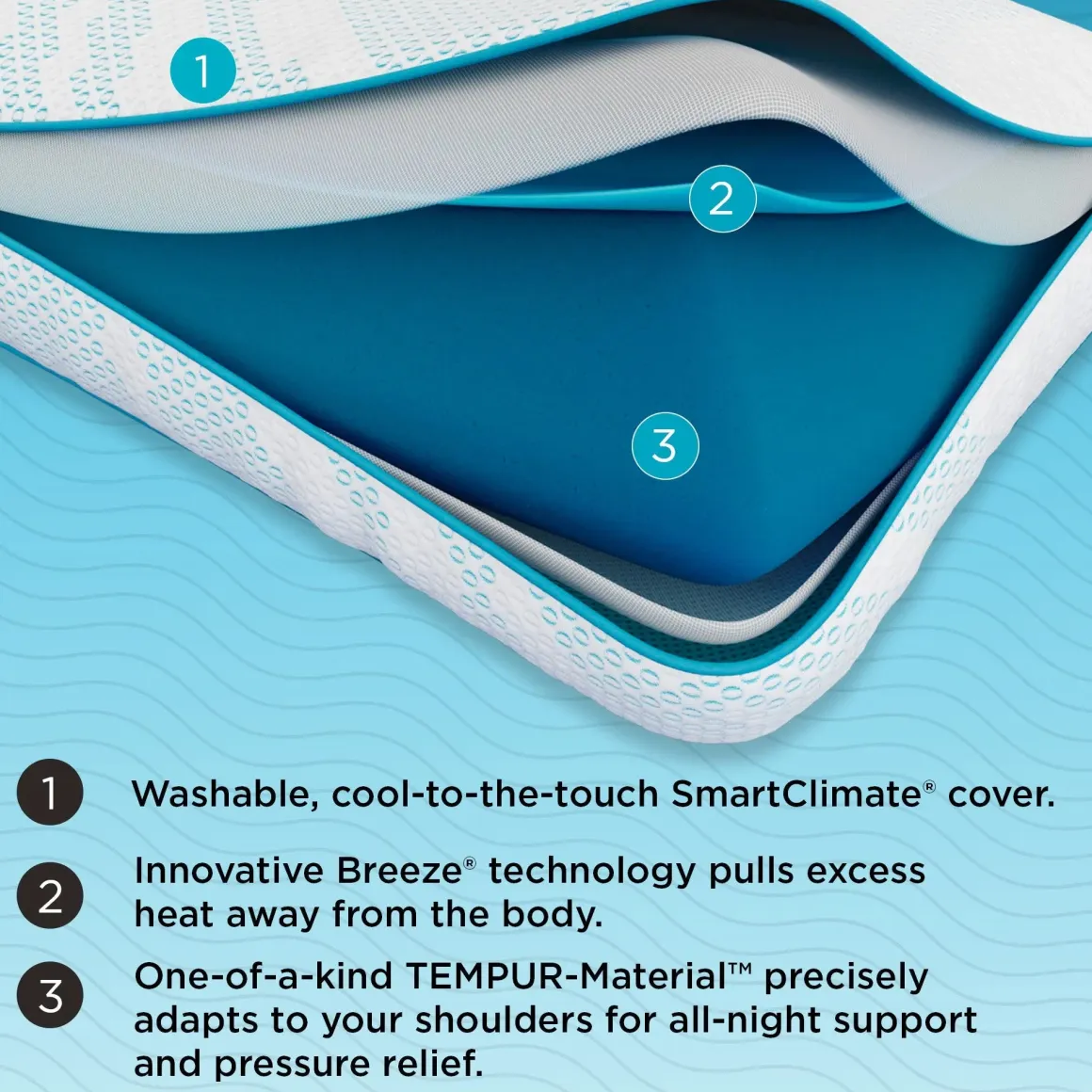 Breeze Prohi 2.0 Pillow, Queen