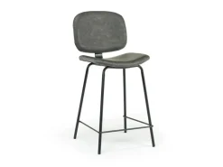 Brennan Round Counter Height Dining Table & 4 Stools In James Mocha