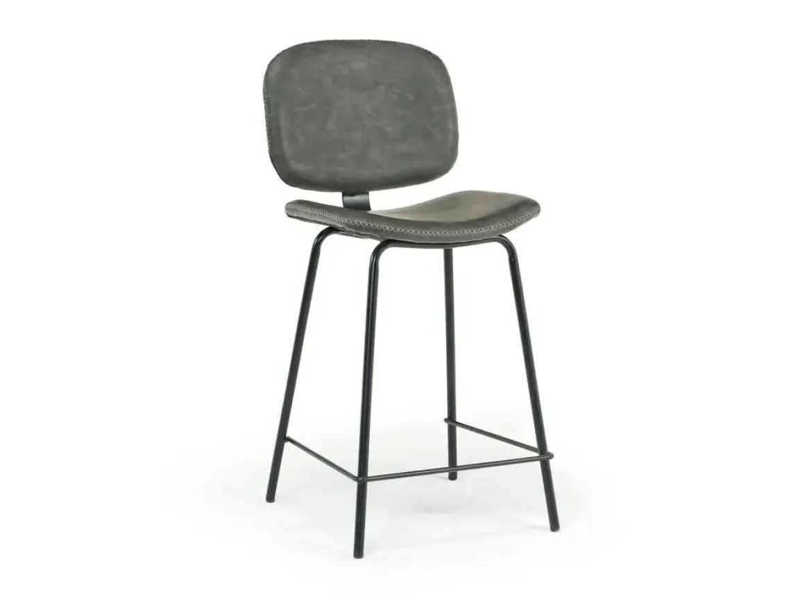 Brennan Round Counter Height Dining Table & 4 Stools In James Mocha