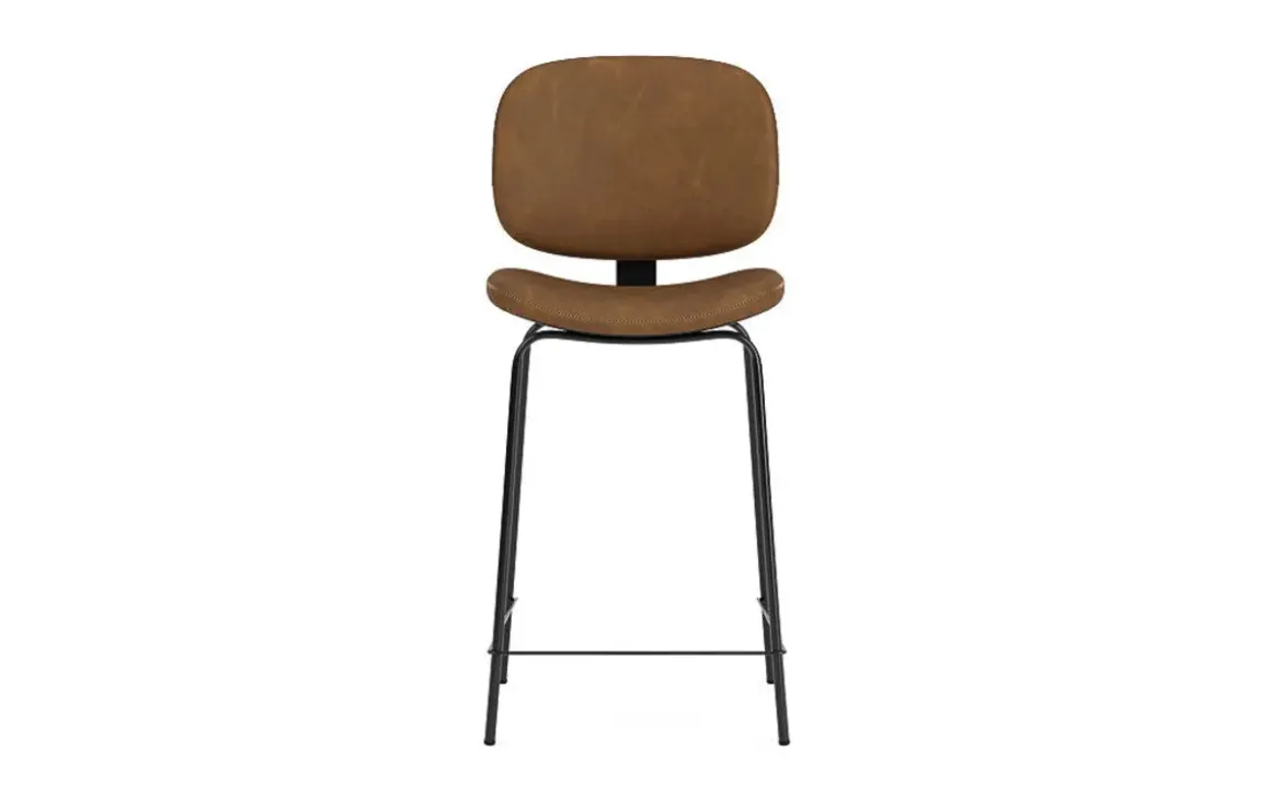 Brennan Round Counter Height Dining Table & 4 Stools In James Mocha