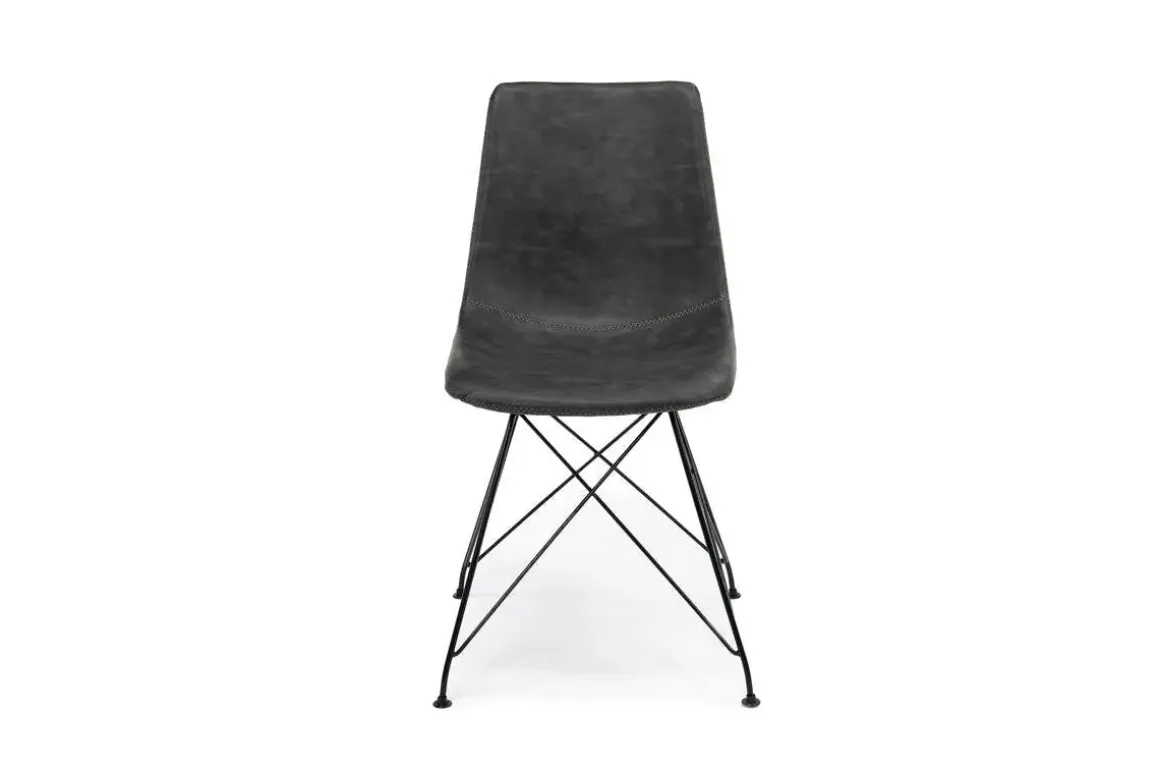 Brennan Round Dining Table & 4 Chairs In Theo Slate