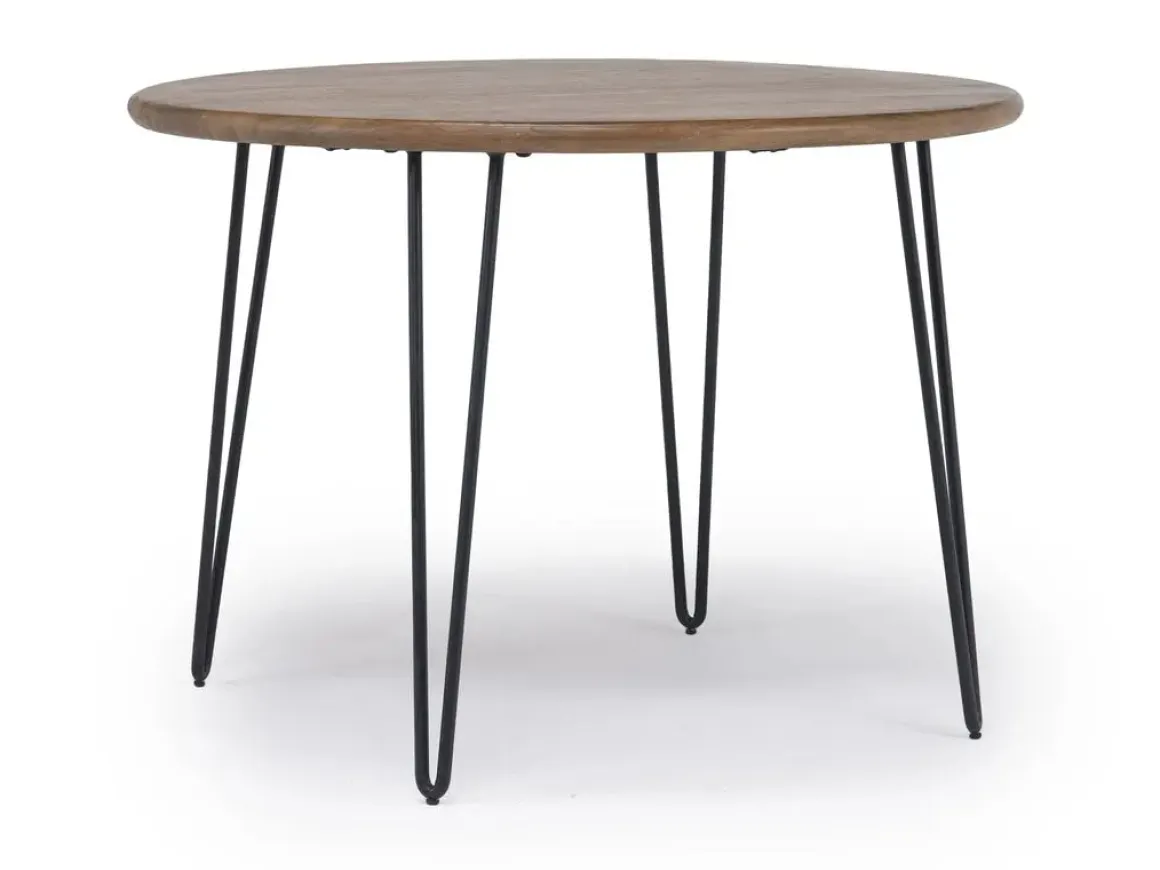 Brennan Round Dining Table & 4 Chairs In Theo Slate