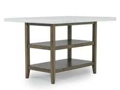 Brighton Counter Height Dining Table & 6 Stools In Gray