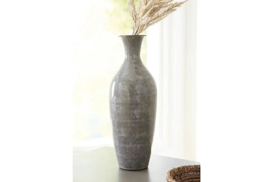 Brockwich Small Vase In Antique Gray