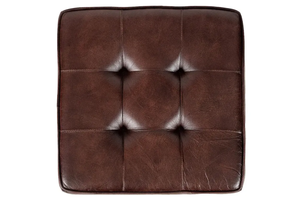 Brooks Barstool In Saddle Brown Leather