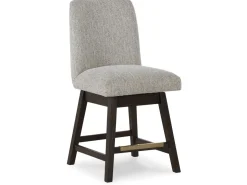 Burkhaus Counter Height Dining Table & 4 Stools In Biege/Dark Brown