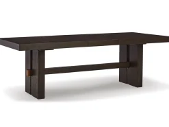 Burkhaus Extendable Dining Table, 6 Chairs & 2 Arm Chairs In Biege/Dark Brown