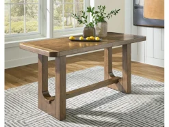 Cabalynn Counter Height Dining Table In Light Brown