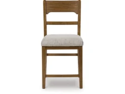 Cabalynn Counter Height Dining Table & 4 Stools In Light Brown
