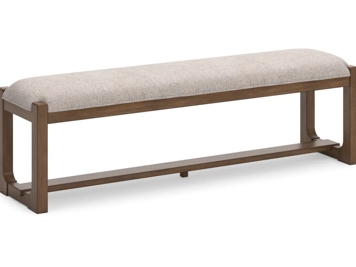 Cabalynn Dining Bench In Oatmeal/Light Brown