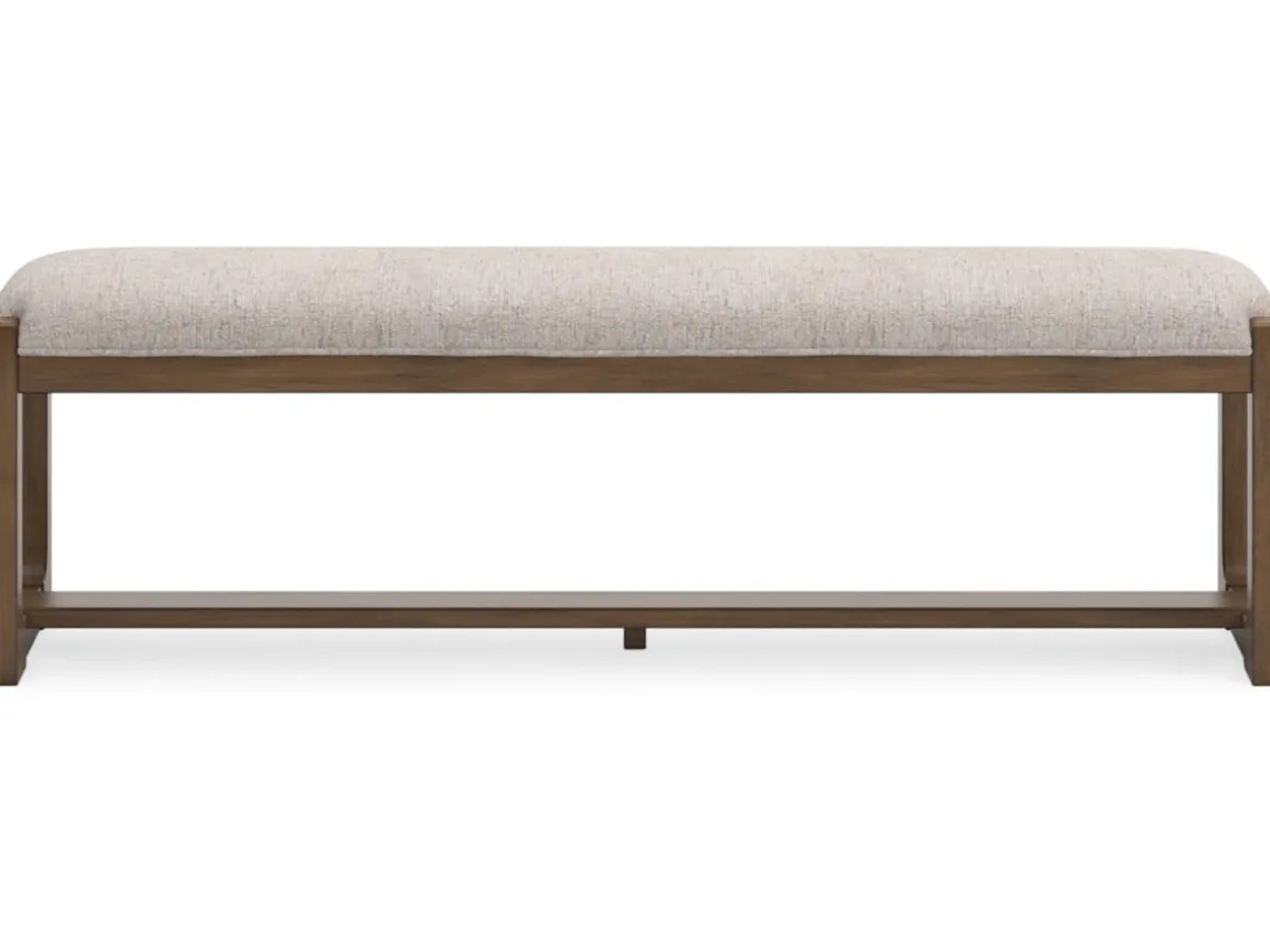 Cabalynn Dining Bench In Oatmeal/Light Brown