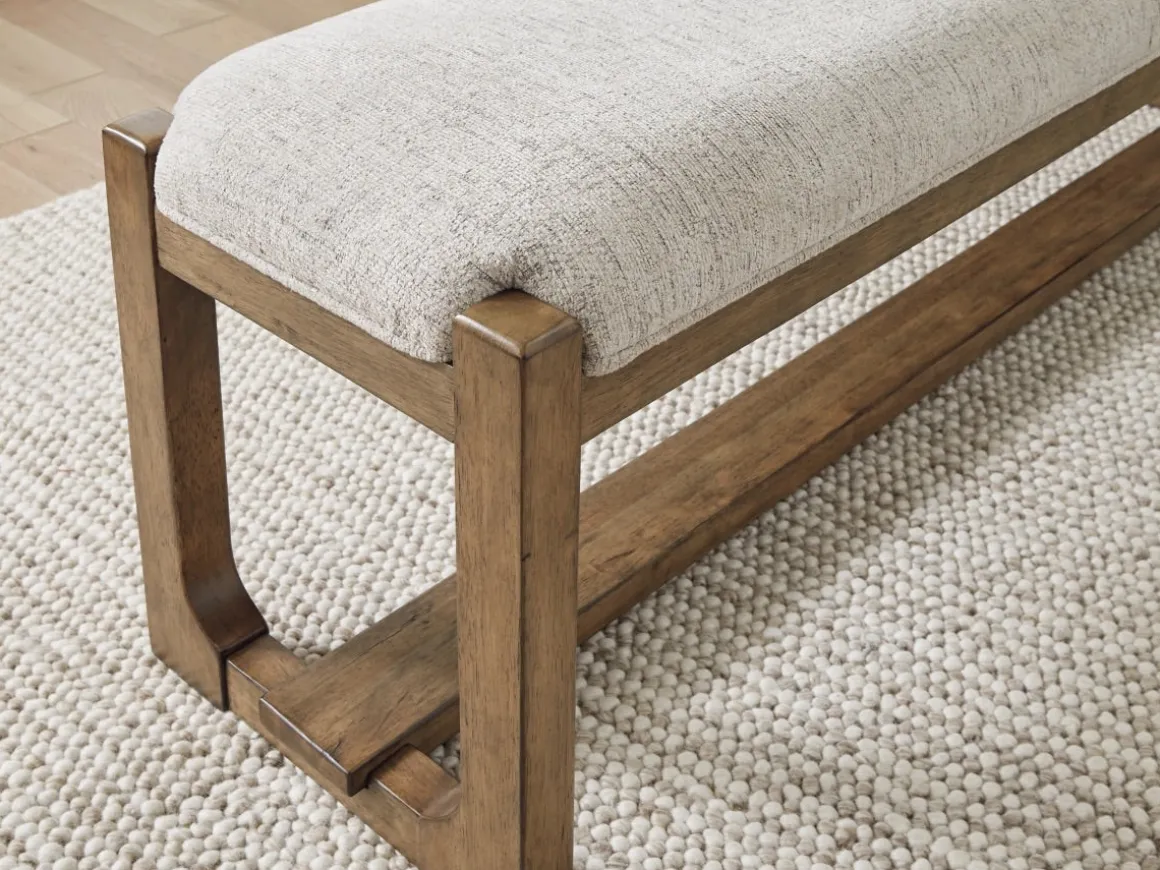 Cabalynn Dining Bench In Oatmeal/Light Brown