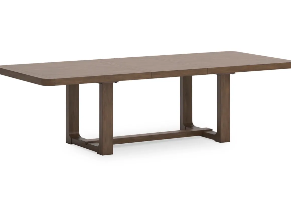 Cabalynn Extendable Dining Table, 4 Chairs & Bench In Light Brown