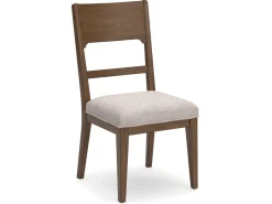 Cabalynn Side Chair In Oatmeal/Light Brown