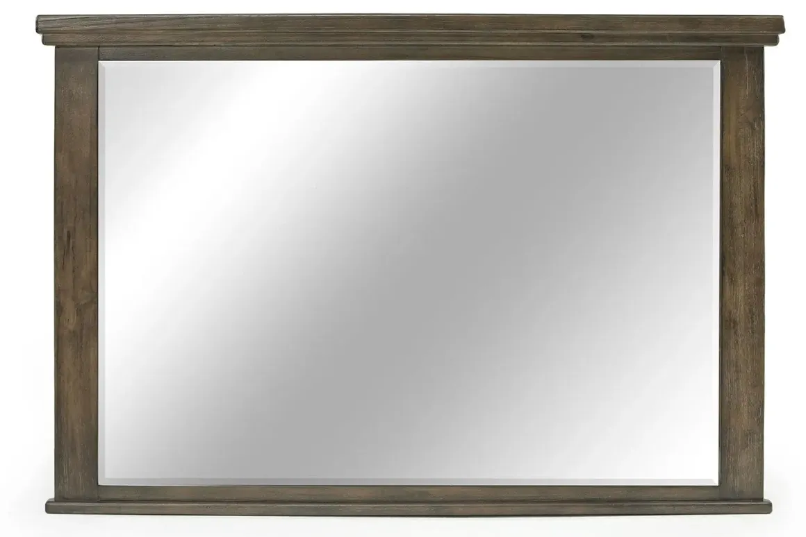 Cagney Upholstered Panel Bed W/ Storage, Dresser, Mirror & Nightstand In Gray, Queen