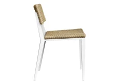 Calbas Outdoor Side Chair In Brown