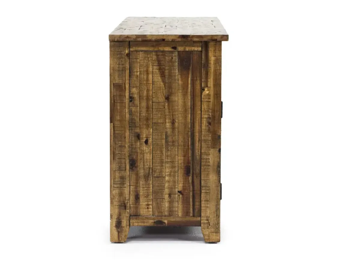Cannon Valley Fireplace Console In Brown