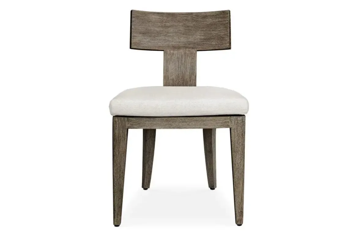Celini Outdoor Side Chair In Brown, Set Of 2