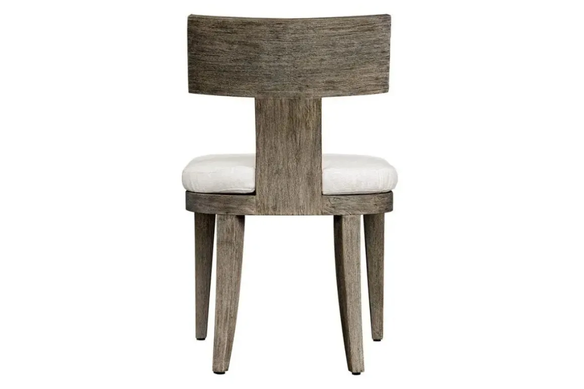 Celini Outdoor Side Chair In Brown, Set Of 2