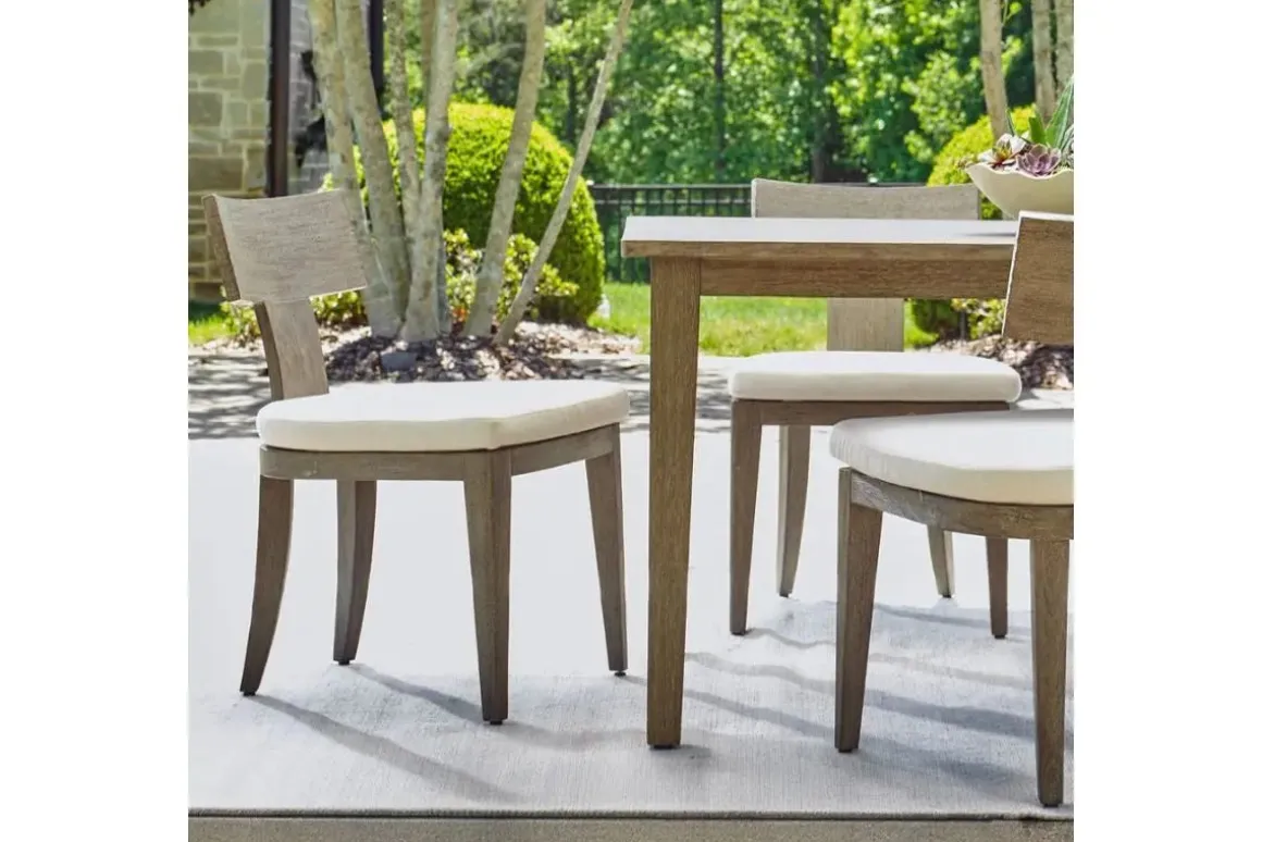 Celini Outdoor Side Chair In Brown, Set Of 2