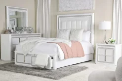 Chalanna Storage Bed In White, Queen