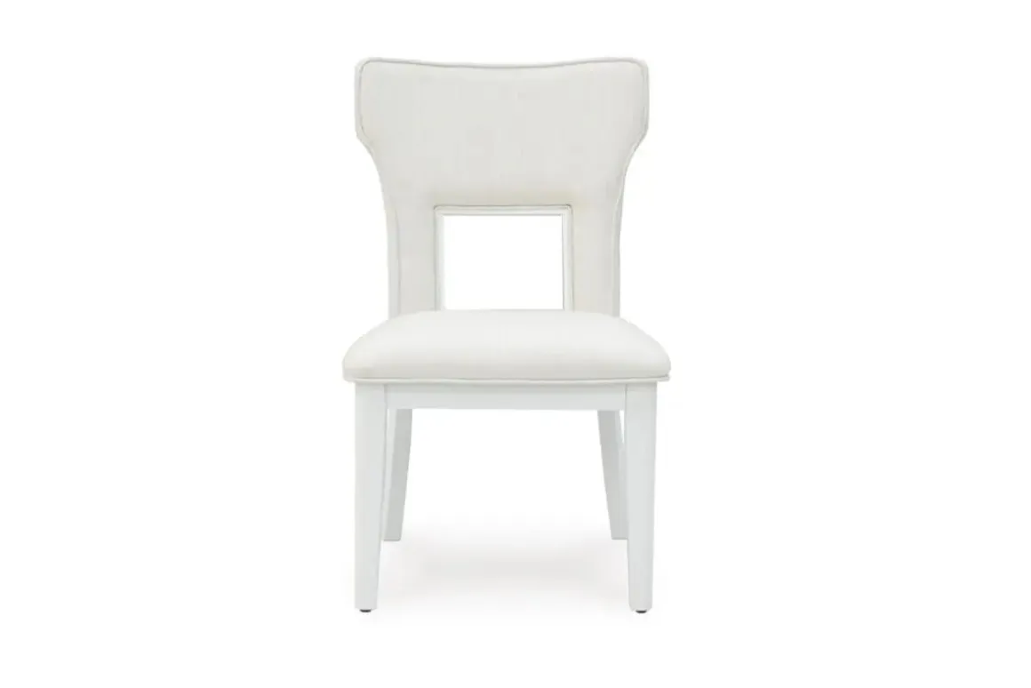 Chalanna Upholstered Side Chair In White, Set Of 2
