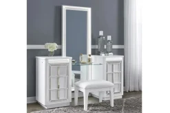 Chalanna Vanity & Mirror In White