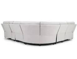 Chanell 6 Piece Reclining Sectional W/ Armless Recliner In New Nappa Gray