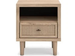 Cielden Panel Bed, Dresser, Mirror & Nightstand In Tan, Twin