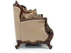 Constantine Sofa & Loveseat In Gold