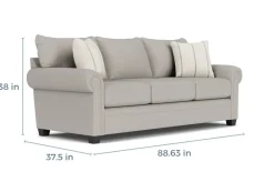 Cordoba Queen Sleeper Sofa In Splash Charcoal