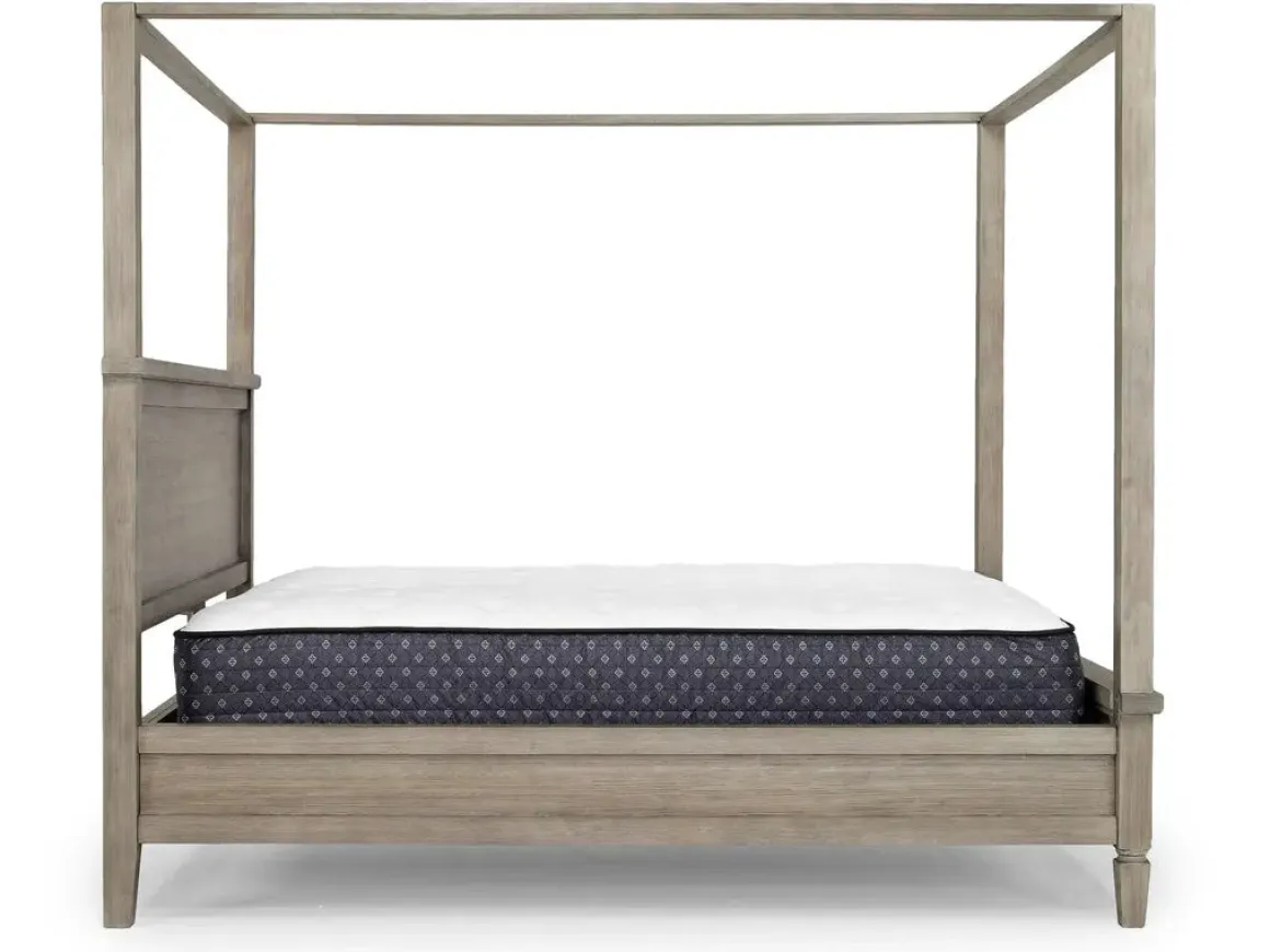 Country Side Canopy Bed In Brown, Queen