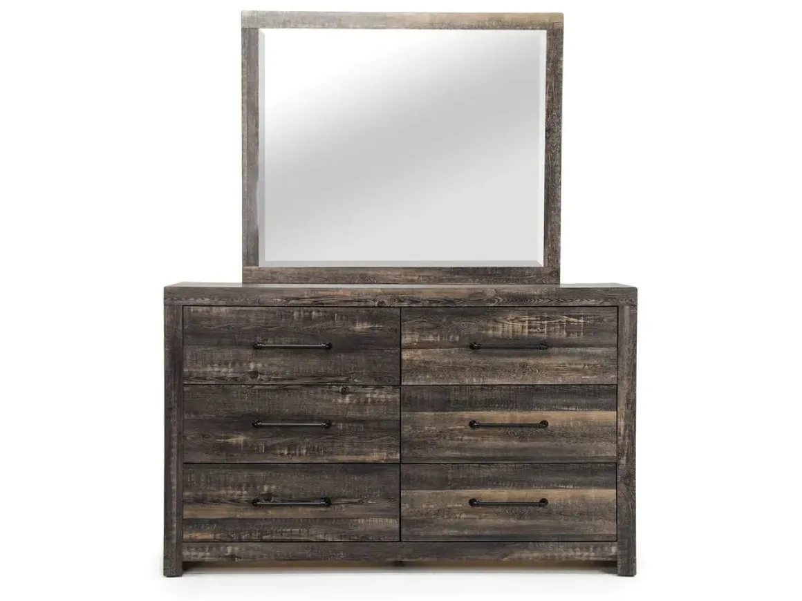 Dallas Mirror In White Wash