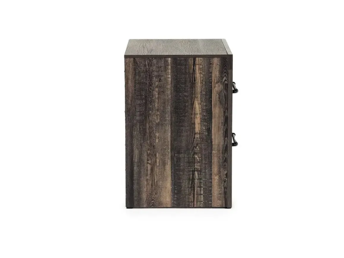 Dallas Nightstand In Brown Butcher Block