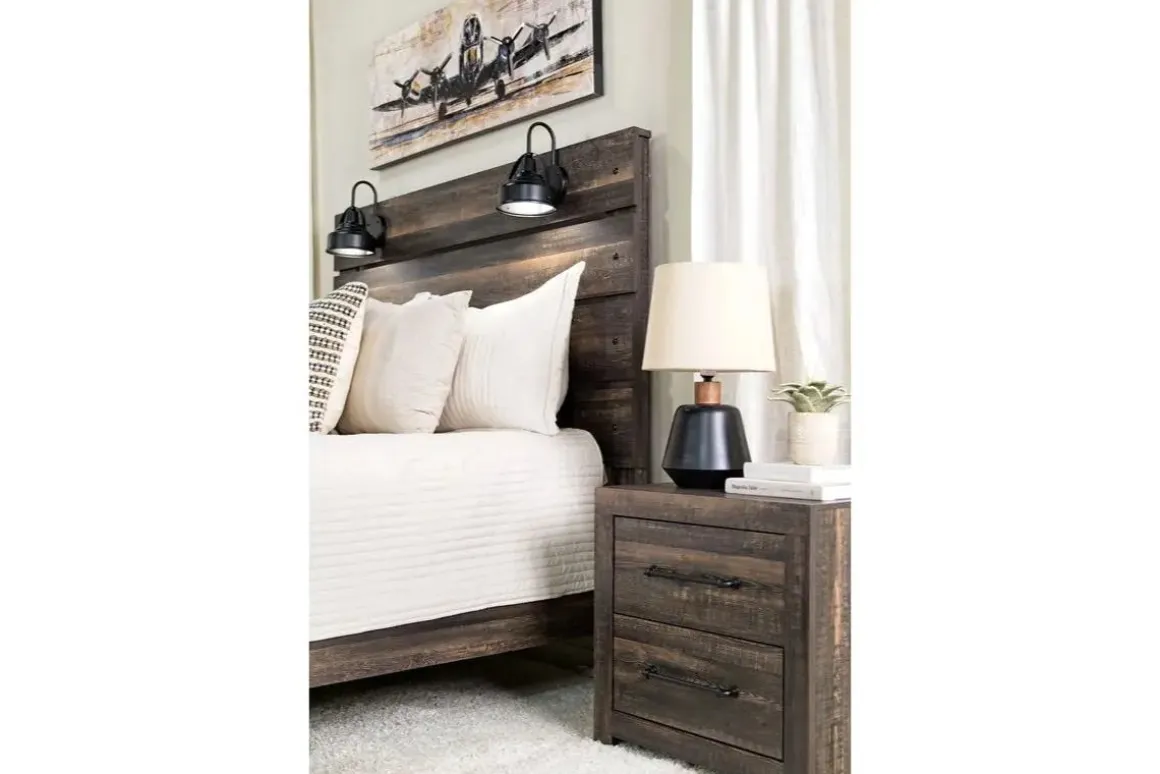 Dallas Nightstand In Brown Butcher Block