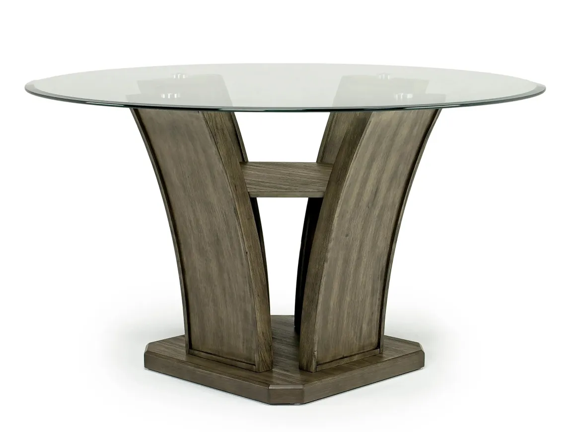 Dapper Round Dining Table & 4 Chairs In Brown