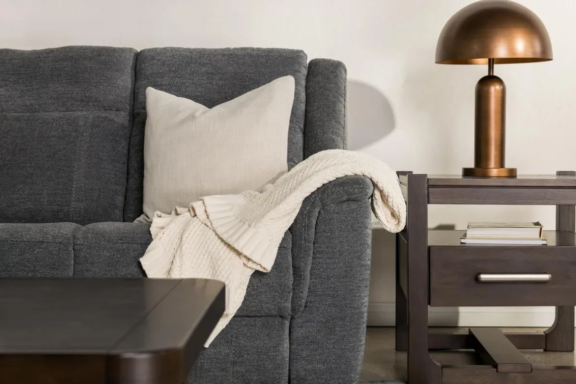 Derby Reclining Sofa In Light Gray