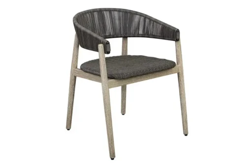 Dermott Outdoor Side Chair In Brown, Set Of 2