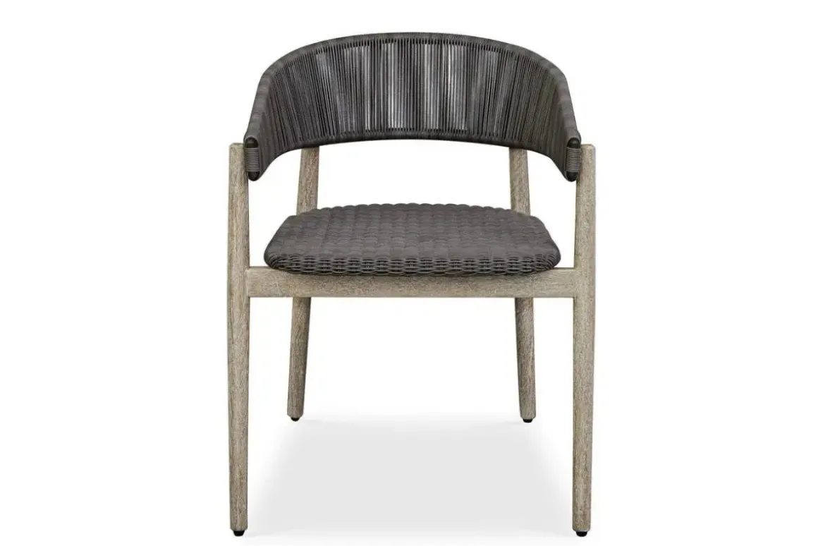 Dermott Outdoor Side Chair In Brown, Set Of 2