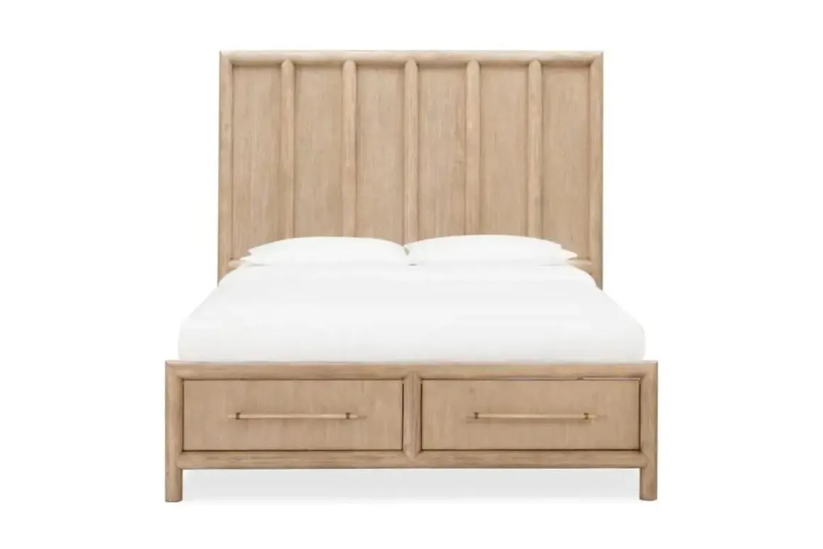 Dorsey Panel Bed In Granola, Queen
