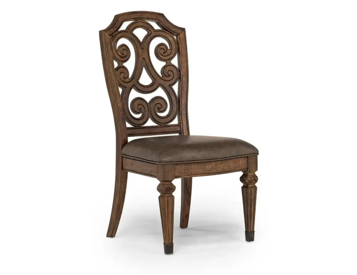 Durango Dining Table, 6 Chairs & 2 Arm Chairs In Fawn