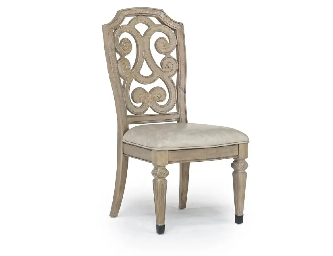 Durango Dining Table, 4 Side Chairs & 2 Arm Chairs In Fawn